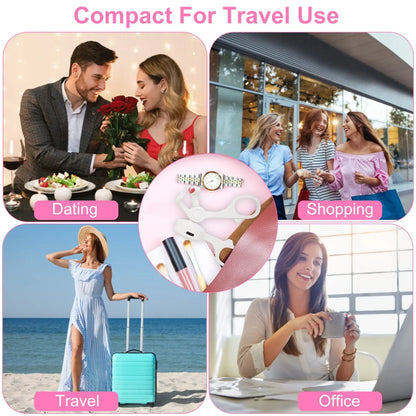 2Pcs Heated Eyelash Curler Electric USB Rechargeable Eyelash Curler Anti Burn Compact With Comb Heat Up Fast Within 8S For All Eye Shapes For Women Make Up Gift Travel Valentine Mother Day - THE MILE MAKER DRIVER SHOP
