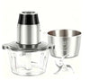 Food Processor, Electric Meat Grinder, Vegetable Chopper, With Dual Bowls - THE MILE MAKER DRIVER SHOP