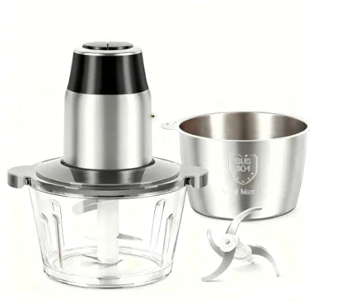 Food Processor, Electric Meat Grinder, Vegetable Chopper, With Dual Bowls - THE MILE MAKER DRIVER SHOP