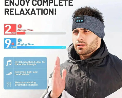 Bluetooth Sleep Hood Headphones Wireless Music Sports Headband - THE MILE MAKER DRIVER SHOP