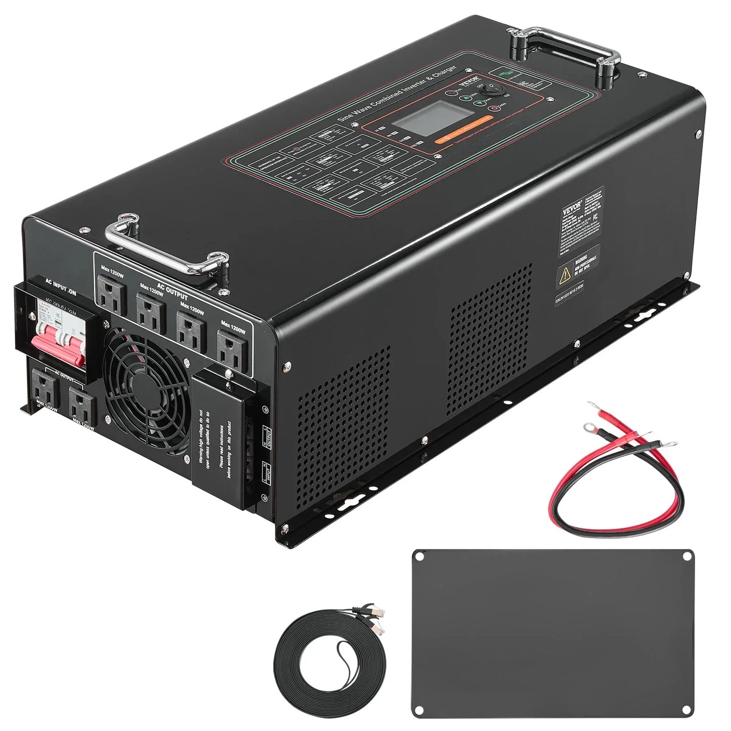 5000W Pure Sine Wave Inverter Charger DC 24V To AC 120V Power Inverter - THE MILE MAKER DRIVER SHOP