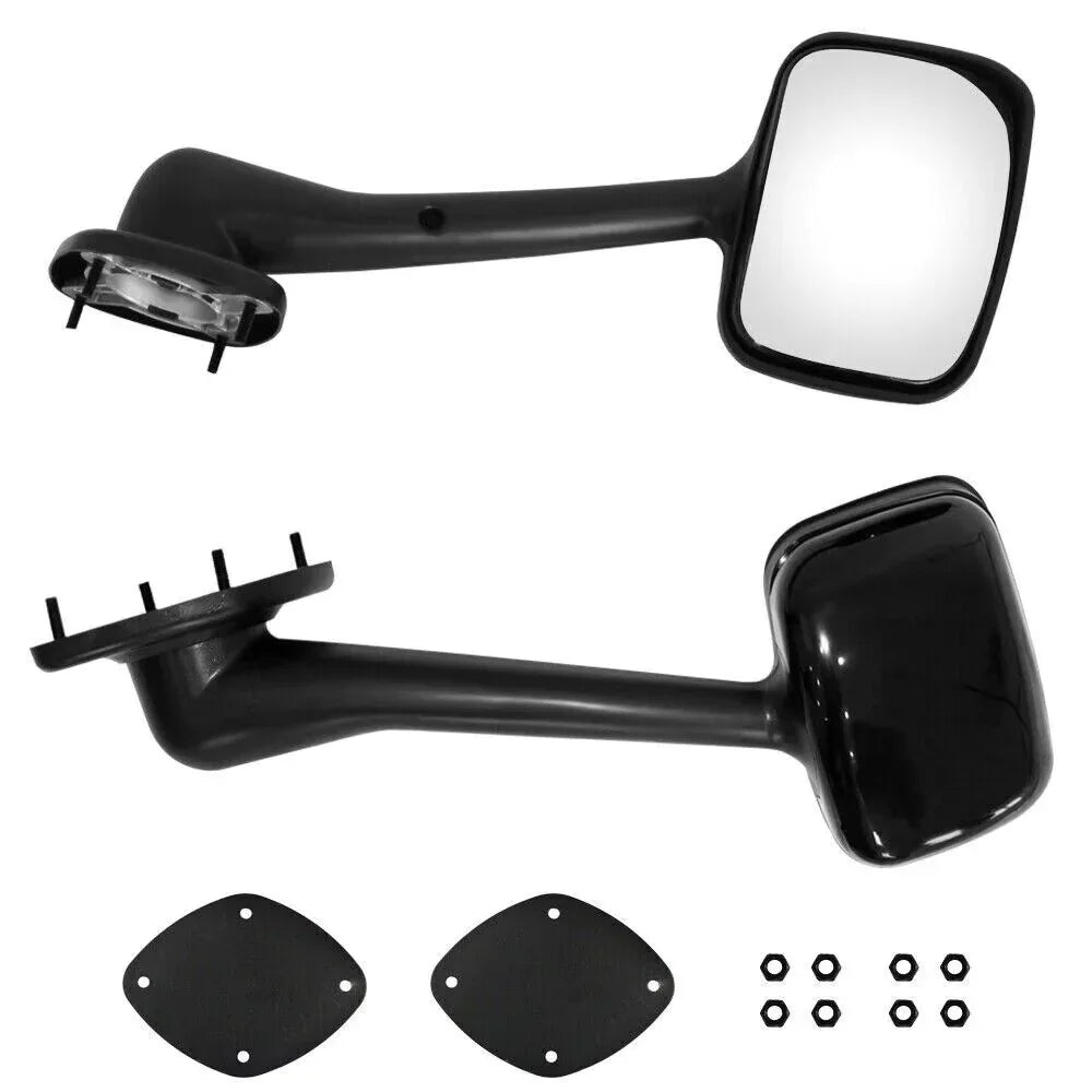 2PCS Hood Mirror Fit For Freightliner Cascadia 2008-2016, Pair Hood Mirrors Kit Trucks Driver Left And Passenger Side Pair Black - THE MILE MAKER DRIVER SHOP