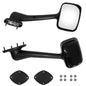 2PCS Hood Mirror Fit For Freightliner Cascadia 2008-2016, Pair Hood Mirrors Kit Trucks Driver Left And Passenger Side Pair Black - THE MILE MAKER DRIVER SHOP
