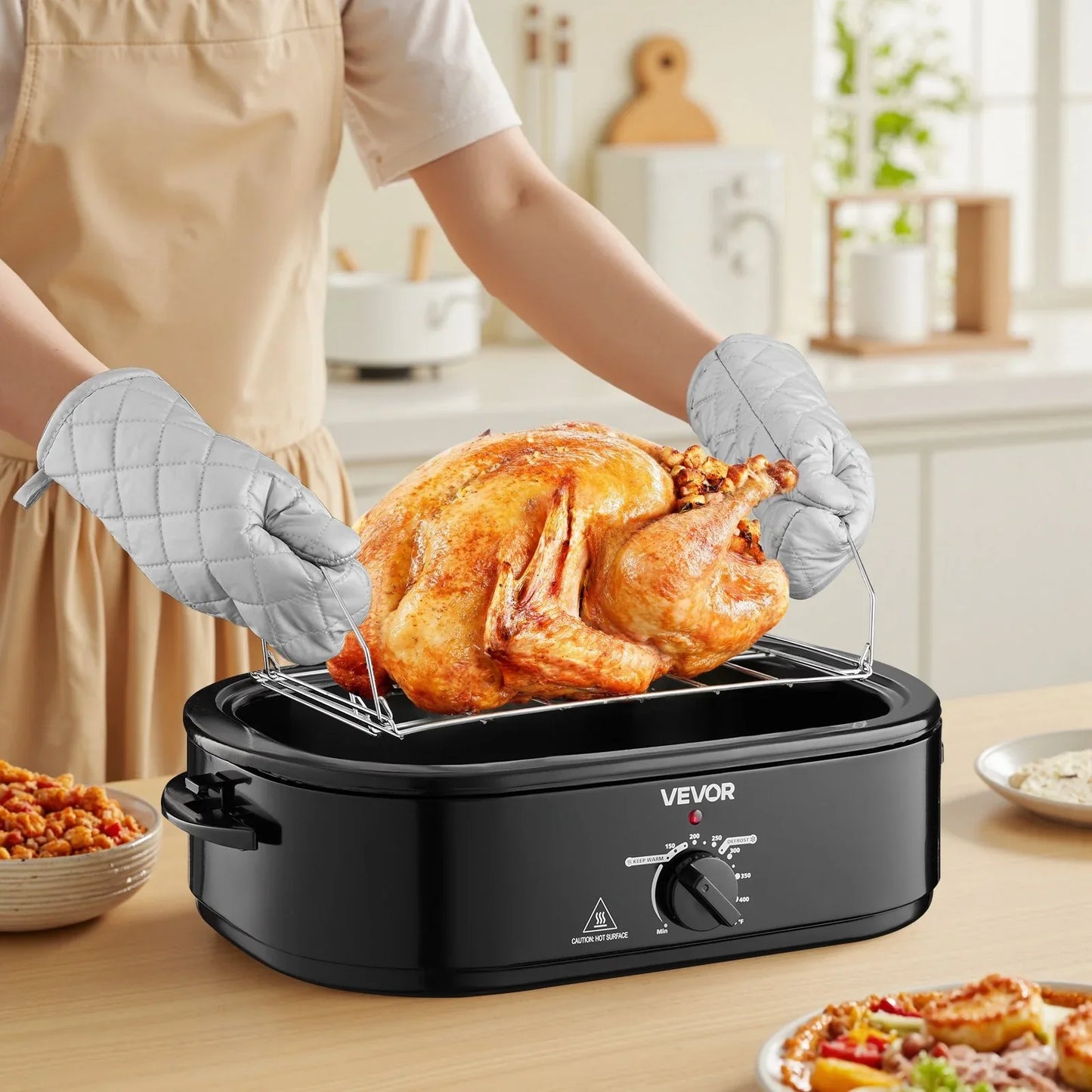 Electric Roaster Oven 18QT Electric Turkey Roaster With Self-Basting Lid - THE MILE MAKER DRIVER SHOP