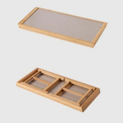 Bamboo Folding Table Coffee Table, Tatami Windowsill Low Table Bedside Table, Portable Tea Tray For Bedroom Living Room Home Office. - THE MILE MAKER DRIVER SHOP