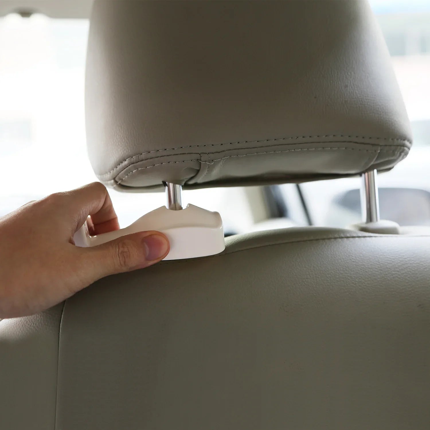 2Pcs Car Seat Headrest Hanger Car Headrest Hanging Hook For Bag Purse Cloth Grocery Organizer - THE MILE MAKER DRIVER SHOP