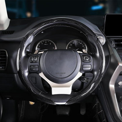 7-Car Steering Wheel Cover-Black - THE MILE MAKER DRIVER SHOP