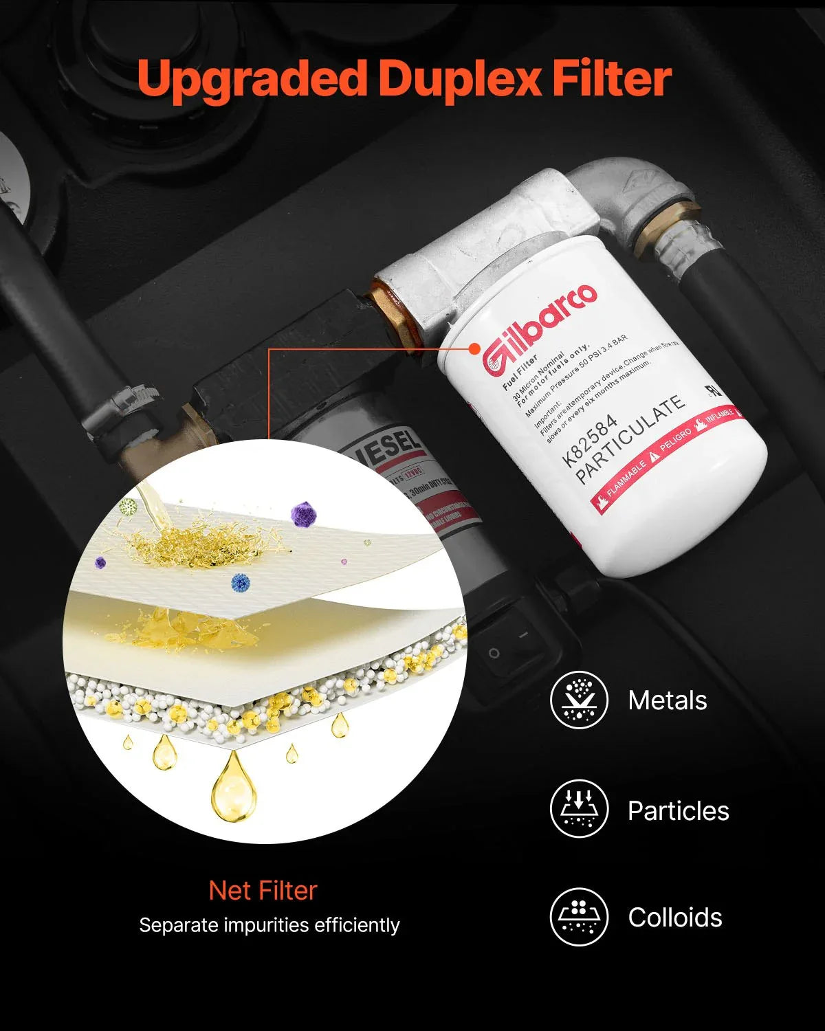 Portable Tank 58 Gal Fuel Tank With 12V Transfer 10 GPM Black - THE MILE MAKER DRIVER SHOP