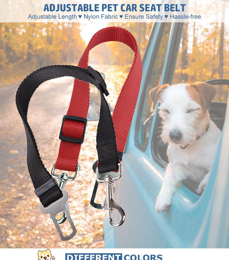 High Quality Durable Pet Cat Dog Vehicle Leash Nylon Adjustable Car Seat Dog Safety Belt Pet Leashes - THE MILE MAKER DRIVER SHOP