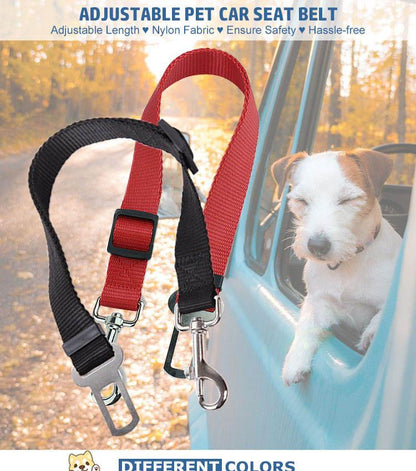 High Quality Durable Pet Cat Dog Vehicle Leash Nylon Adjustable Car Seat Dog Safety Belt Pet Leashes - THE MILE MAKER DRIVER SHOP