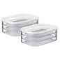 2Pcs Deli Meat Container With Lid For Fridge Stackable Bacon Container Clear Food Storage Box With Lid Meal Prep Container For Lunch Meat Salami Cold Nuts - THE MILE MAKER DRIVER SHOP