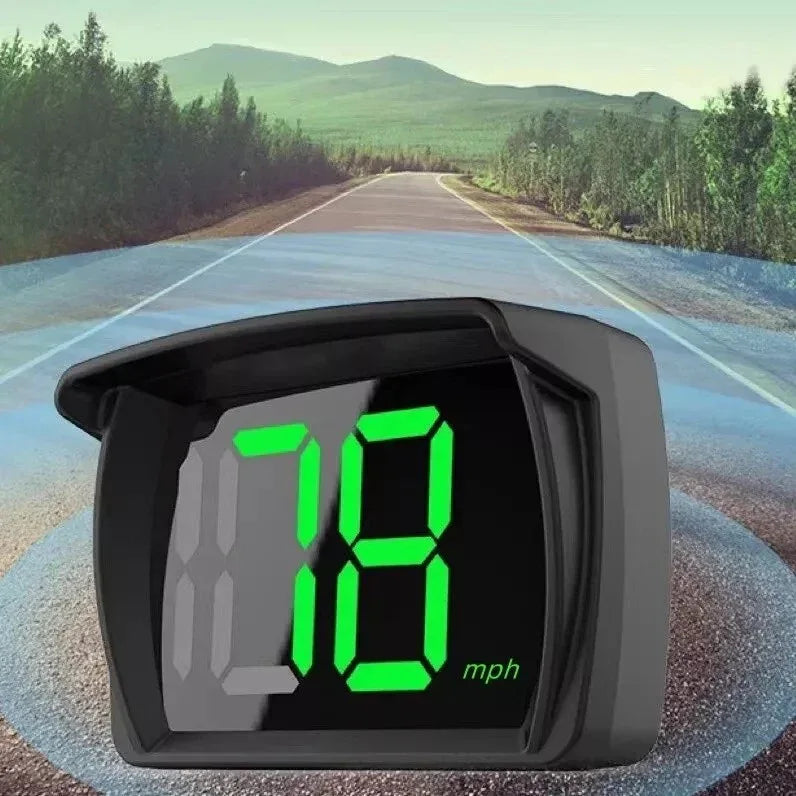 2024 New HUD Car Head-up Display MPH Speed Display 3-inch Multi-function LCD MPH Dashboard - THE MILE MAKER DRIVER SHOP