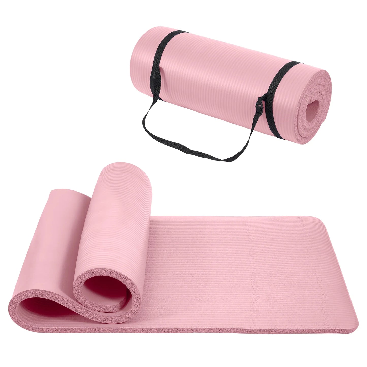 Only Supports Self Pickup Yoga Mat, One Inch Thickened High-density Practice Mat, Tear-resistant Practice Yoga Mat With Straps, Suitable For All Kinds Of Yoga Practice - THE MILE MAKER DRIVER SHOP