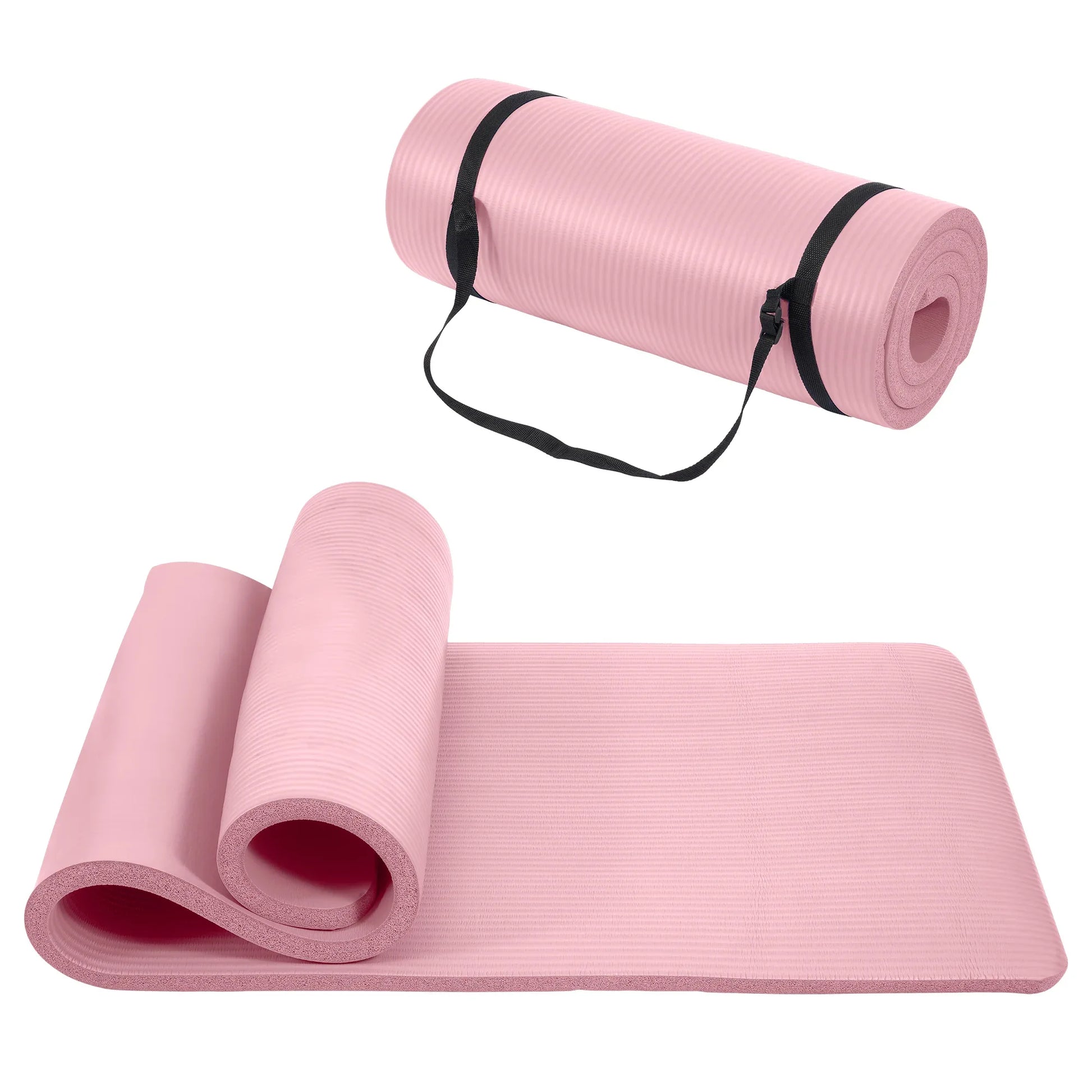 Only Supports Self Pickup Yoga Mat, One Inch Thickened High-density Practice Mat, Tear-resistant Practice Yoga Mat With Straps, Suitable For All Kinds Of Yoga Practice - THE MILE MAKER DRIVER SHOP