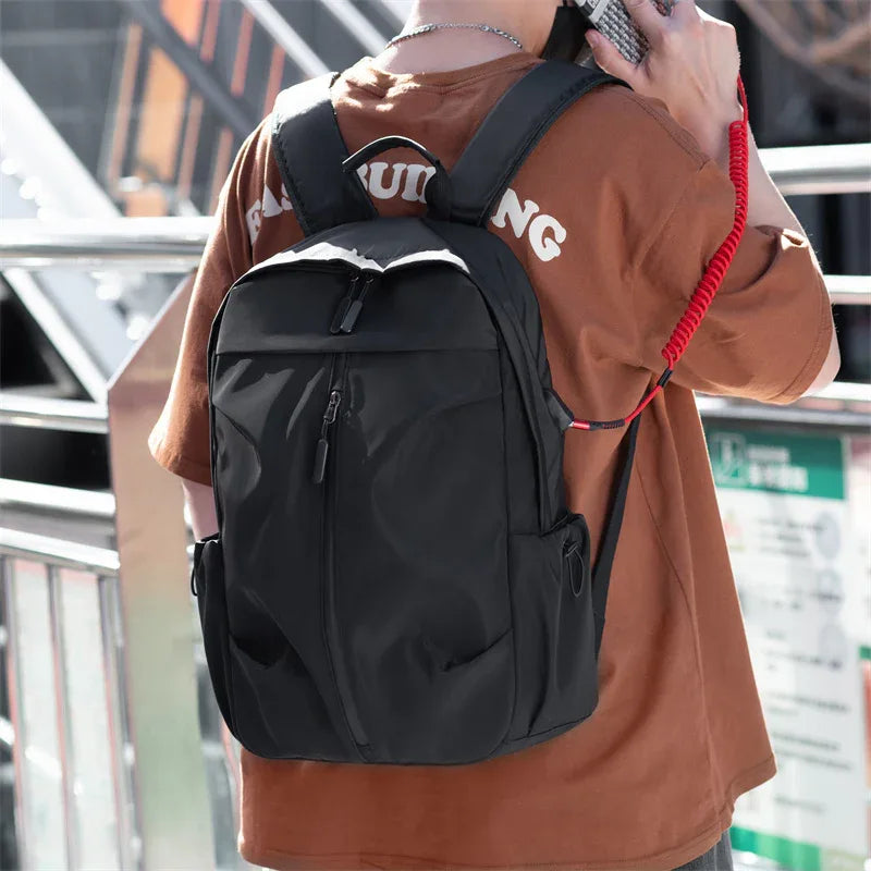 PU Backpack Fashion Large Capacity Men's Casual Backpack Commuter Trend Backpack Student School Bag - THE MILE MAKER DRIVER SHOP