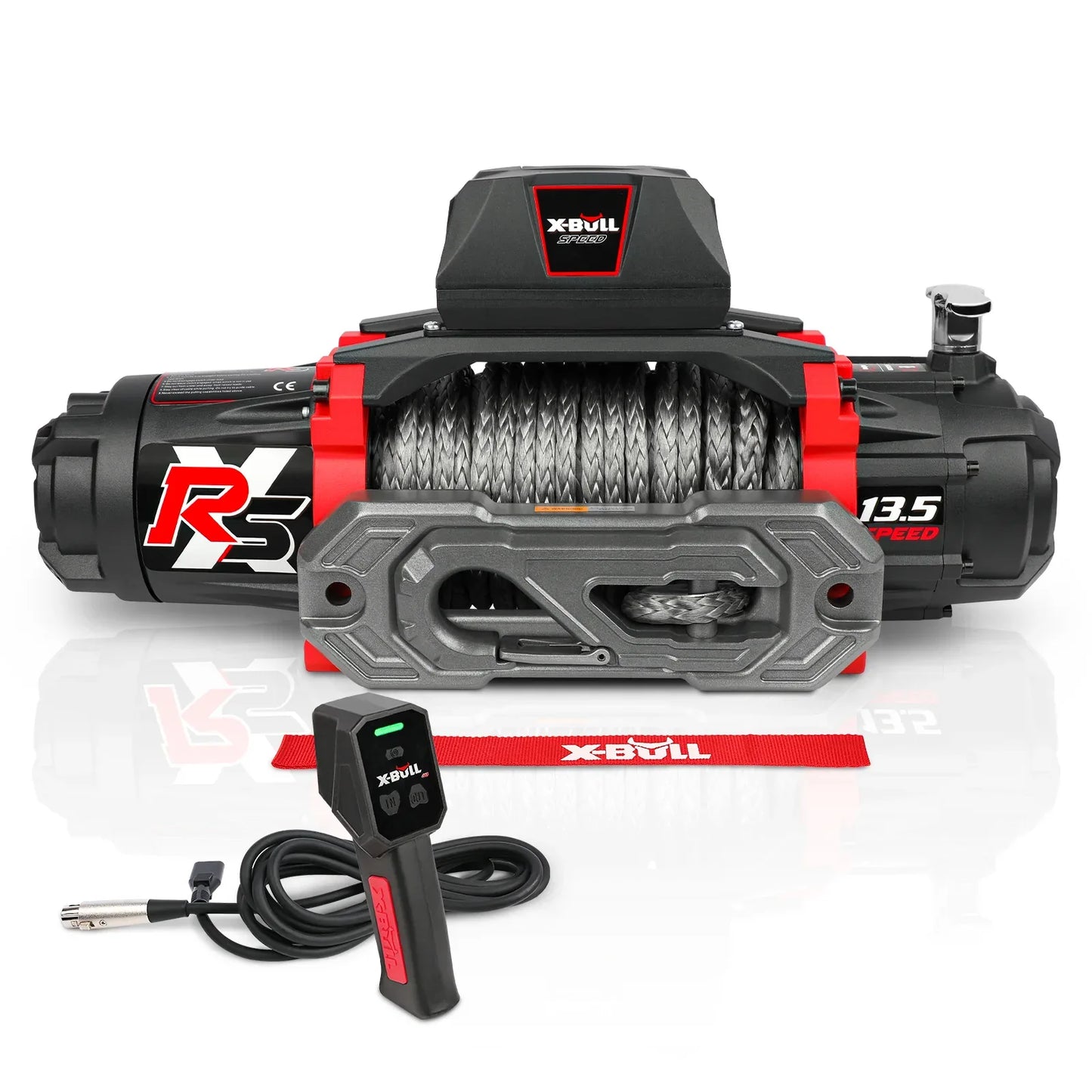 X-BULL 13500 Lb Winch Load Capacity Electric Winch - 12V DC Power Supply For Off-Road Trailers, 2-in-1 Wireless Remote Control, 13500 XRS Series - THE MILE MAKER DRIVER SHOP
