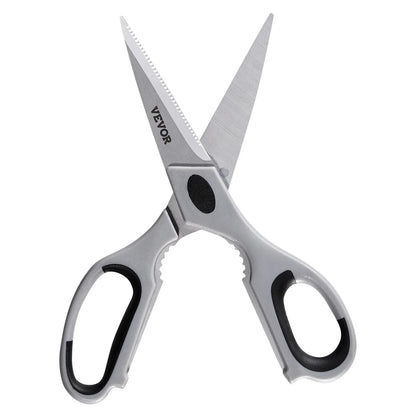 Kitchen Scissors Stainless Steel Kitchen Shears Protective Sheath Grey - THE MILE MAKER DRIVER SHOP