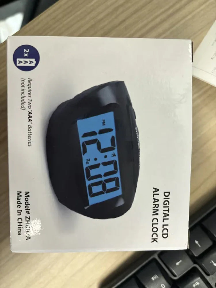 Bedroom Nap With LCD Backlit Clock, Small Travel Clock, Battery Alarm Clock - THE MILE MAKER DRIVER SHOP