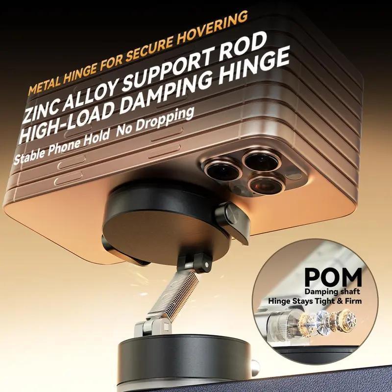 2025 Upgraded Wireless Magnetic 360 Degree Rotating Adjustable Folding Car Phone Holder Strong Suction Power Is Suitable For Magsafe And All Smartphones - THE MILE MAKER DRIVER SHOP