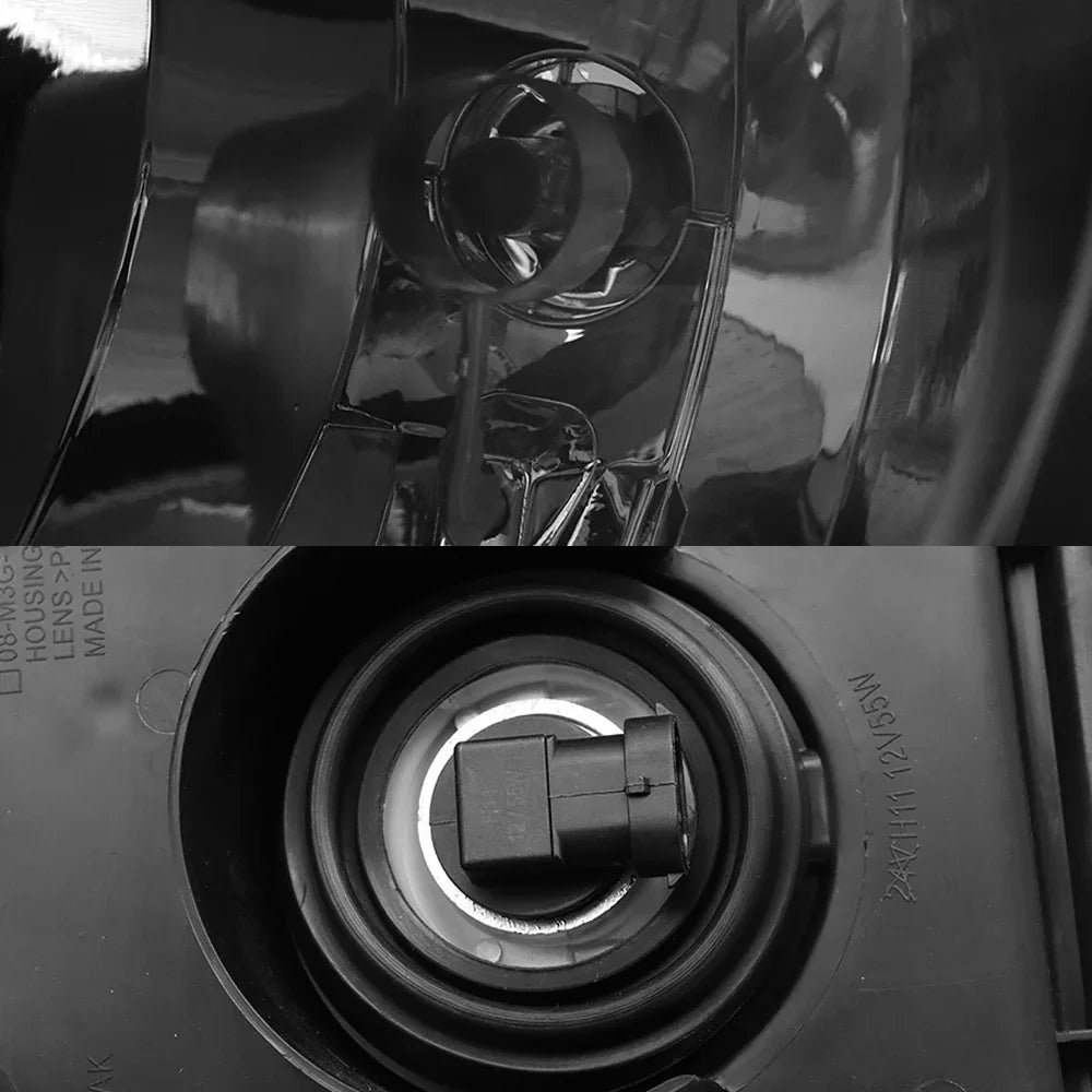 For 2008-2017 Freightliner Cascadia Black Headlights Headlamps Left,Right - THE MILE MAKER DRIVER SHOP