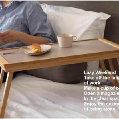 Bamboo Folding Table Coffee Table, Tatami Windowsill Low Table Bedside Table, Portable Tea Tray For Bedroom Living Room Home Office. - THE MILE MAKER DRIVER SHOP