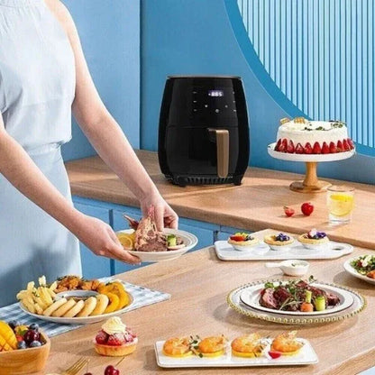 6L Air Fryer Large Capacity Digital Touch Screen Mulitifunction Oil Free Cooking - THE MILE MAKER DRIVER SHOP
