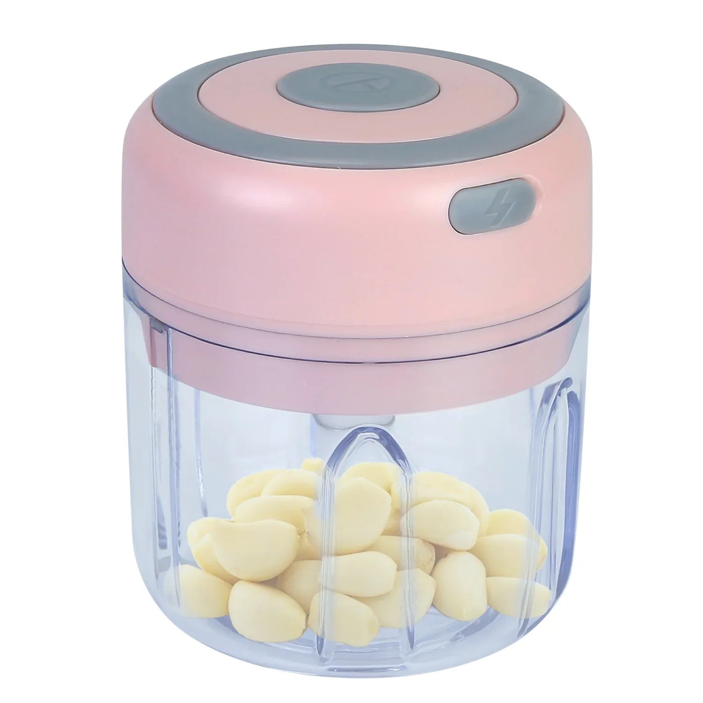 Mini Electric Garlic Chopper 8.45OZ Cordless Garlic Mincer Food Chopper Rechargeable Food Blender Chili Nut Onion Pepper Meat Ginger Food - THE MILE MAKER DRIVER SHOP