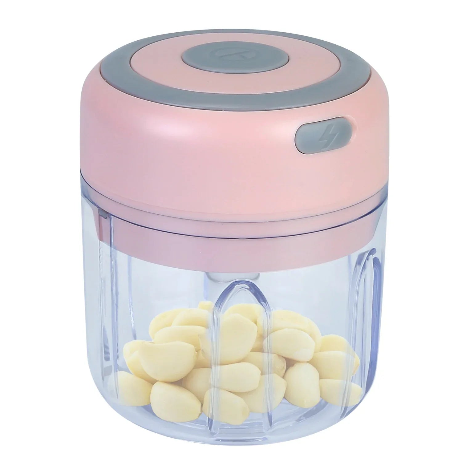 Mini Electric Garlic Chopper 8.45OZ Cordless Garlic Mincer Food Chopper Rechargeable Food Blender Chili Nut Onion Pepper Meat Ginger Food - THE MILE MAKER DRIVER SHOP