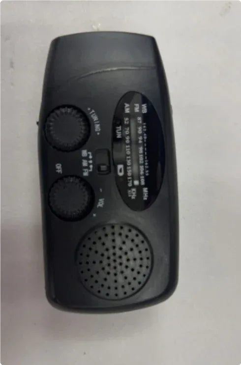 Solar hand crank USB charging radio flashlight - THE MILE MAKER DRIVER SHOP