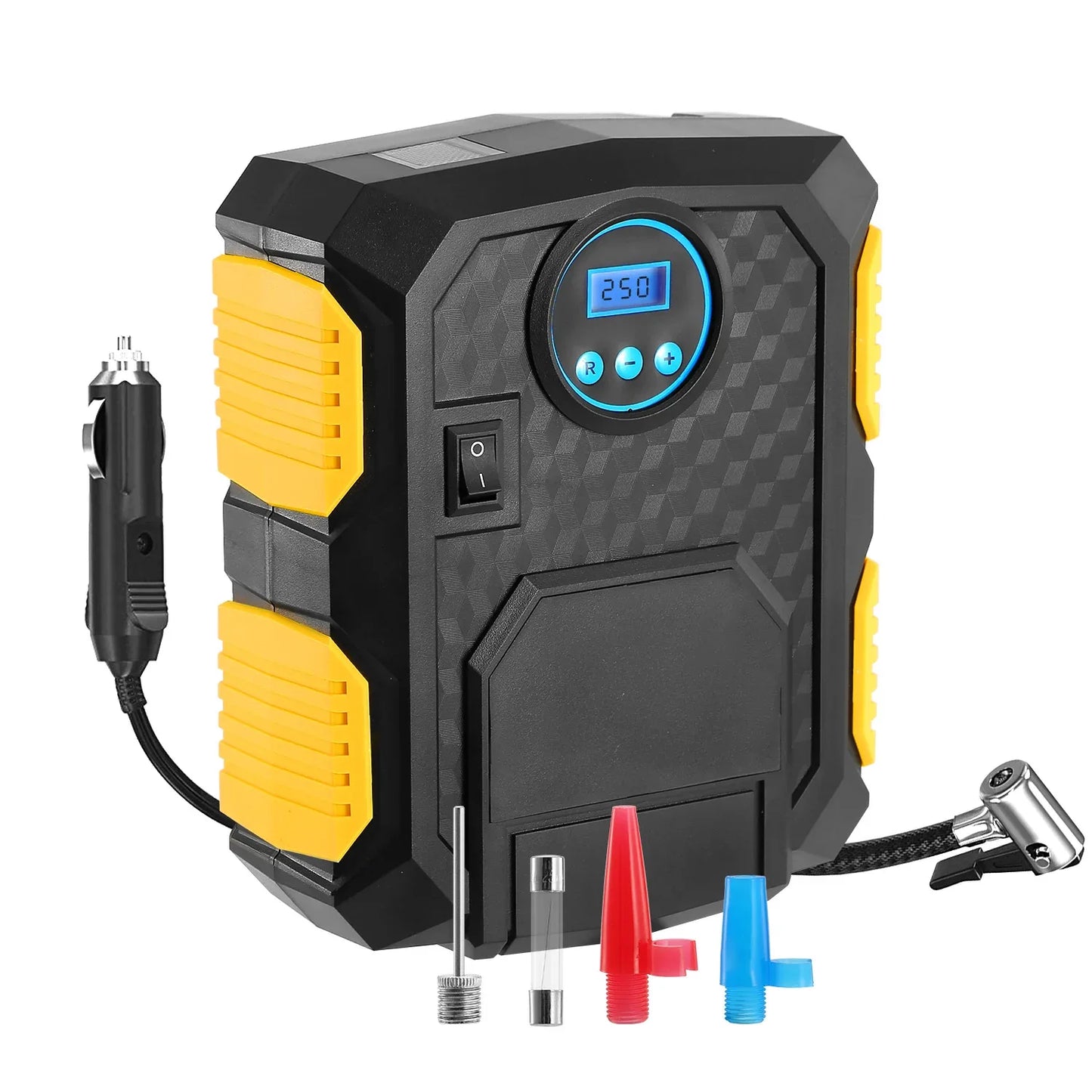 Tire Inflator 12V DC 120W 150PSI With LCD Electric Air Compressor 25L Per Min Large Air Flow - THE MILE MAKER DRIVER SHOP