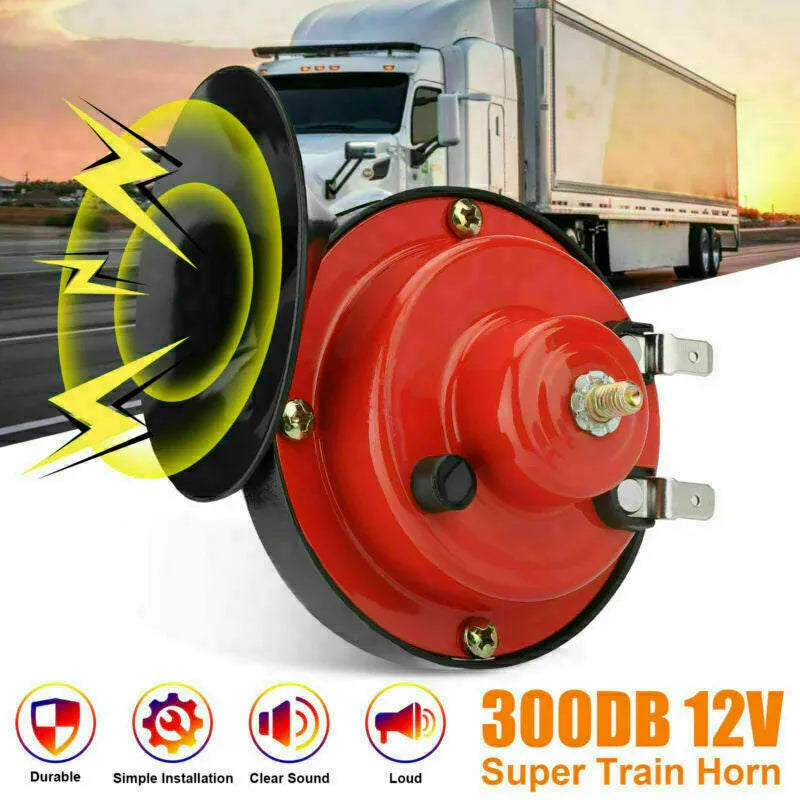 Latest 12V 300DB POWER Loud Train Horn Waterproof Motorcycle Car Truck SUV Boat - THE MILE MAKER DRIVER SHOP