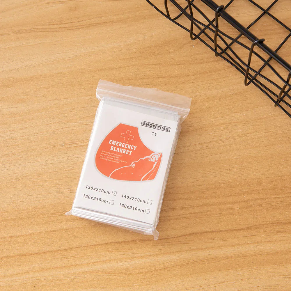 Emergency Blanket Outdoor Portable Thermal Double-sided Silver Survival - THE MILE MAKER DRIVER SHOP