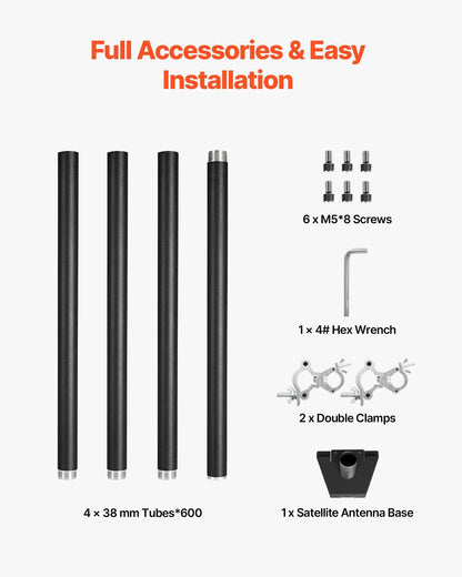 Starlink RV Ladder Mount 360°Adjustable Extra Long Starlink For Gen 3 - THE MILE MAKER DRIVER SHOP