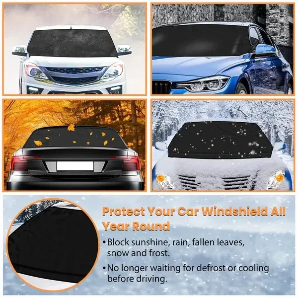 Magnetic Car Windshield Cover Front Rear Car Windshield Protector - THE MILE MAKER DRIVER SHOP