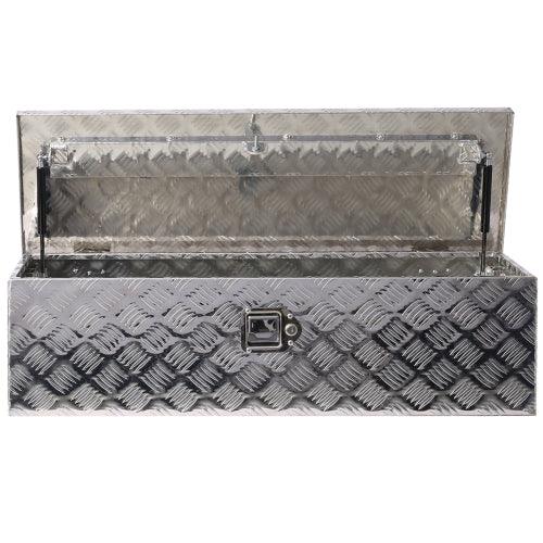 39inch Aluminum Tool Box,heavy Duty Truck Bed Tool Box,outdoor Trailer Pickup Storage Tool Box,RV Storage Organizer,underbody Box W Lock Keys,silver 39x13x10inch - THE MILE MAKER DRIVER SHOP
