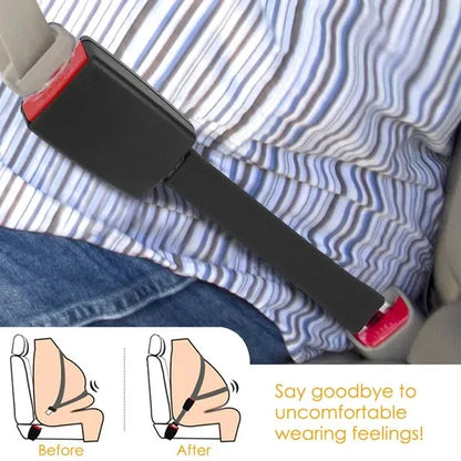 2Pcs Car Seat Belt Extender 9in Buckle Tongue Webbing Extension - THE MILE MAKER DRIVER SHOP