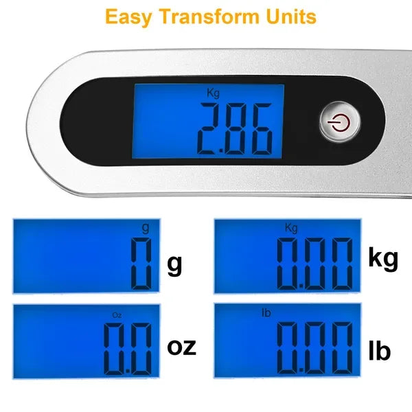 Portable Digital Luggage Scale 50kg 10g LCD Hanging Luggage Scale Electronic Digital Weight Scale For Travel Household - THE MILE MAKER DRIVER SHOP