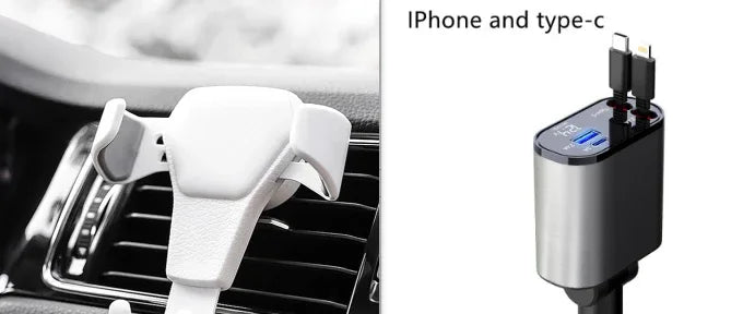 Metal Car Charger 100W Super Fast Charging Car Cigarette Lighter USB And TYPE-C Adapter - THE MILE MAKER DRIVER SHOP