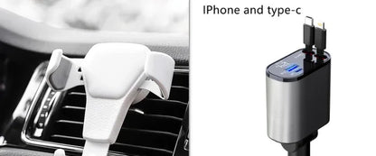 Metal Car Charger 100W Super Fast Charging Car Cigarette Lighter USB And TYPE-C Adapter - THE MILE MAKER DRIVER SHOP
