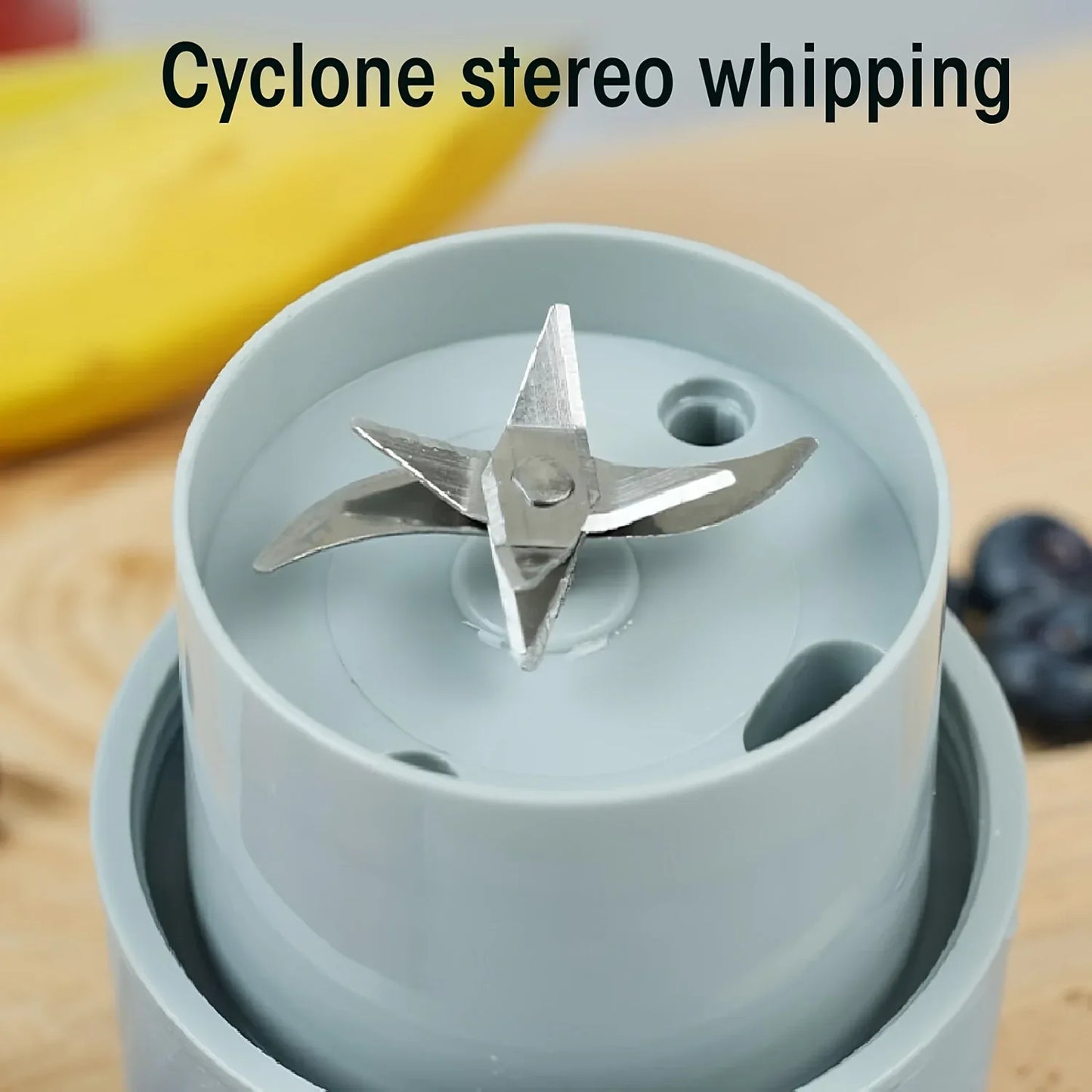 Portable Blender Rechargeable Blender Travel Cup With Lid And Straw, Ideal For Making Milkshakes, Smoothies, And Juices, Mini Blender Suitable For Outdoor Sports, Home Use, And Travel - THE MILE MAKER DRIVER SHOP