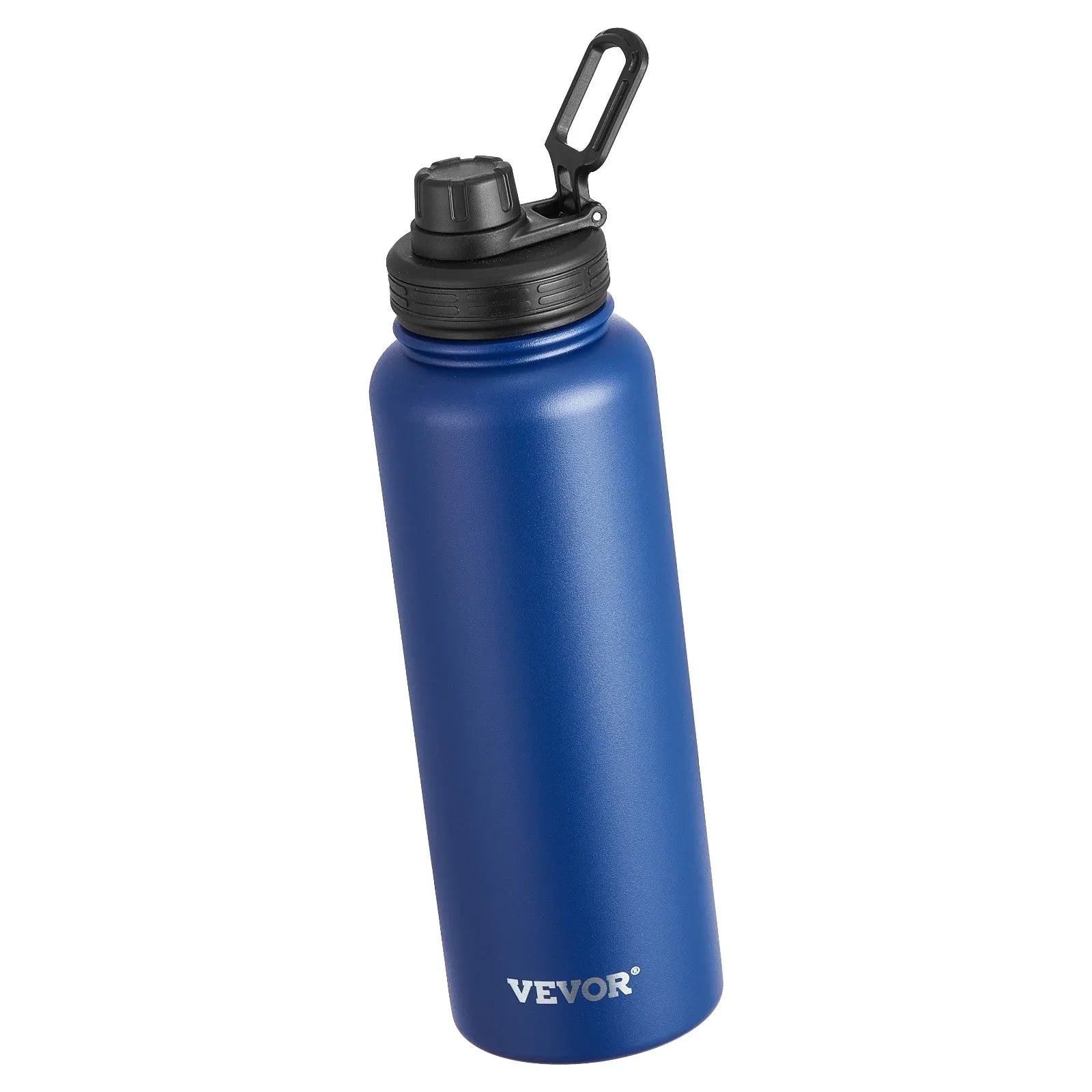 40 Oz Insulated Water Bottle Stainless Steel With Wide Mouth Lid Blue - THE MILE MAKER DRIVER SHOP