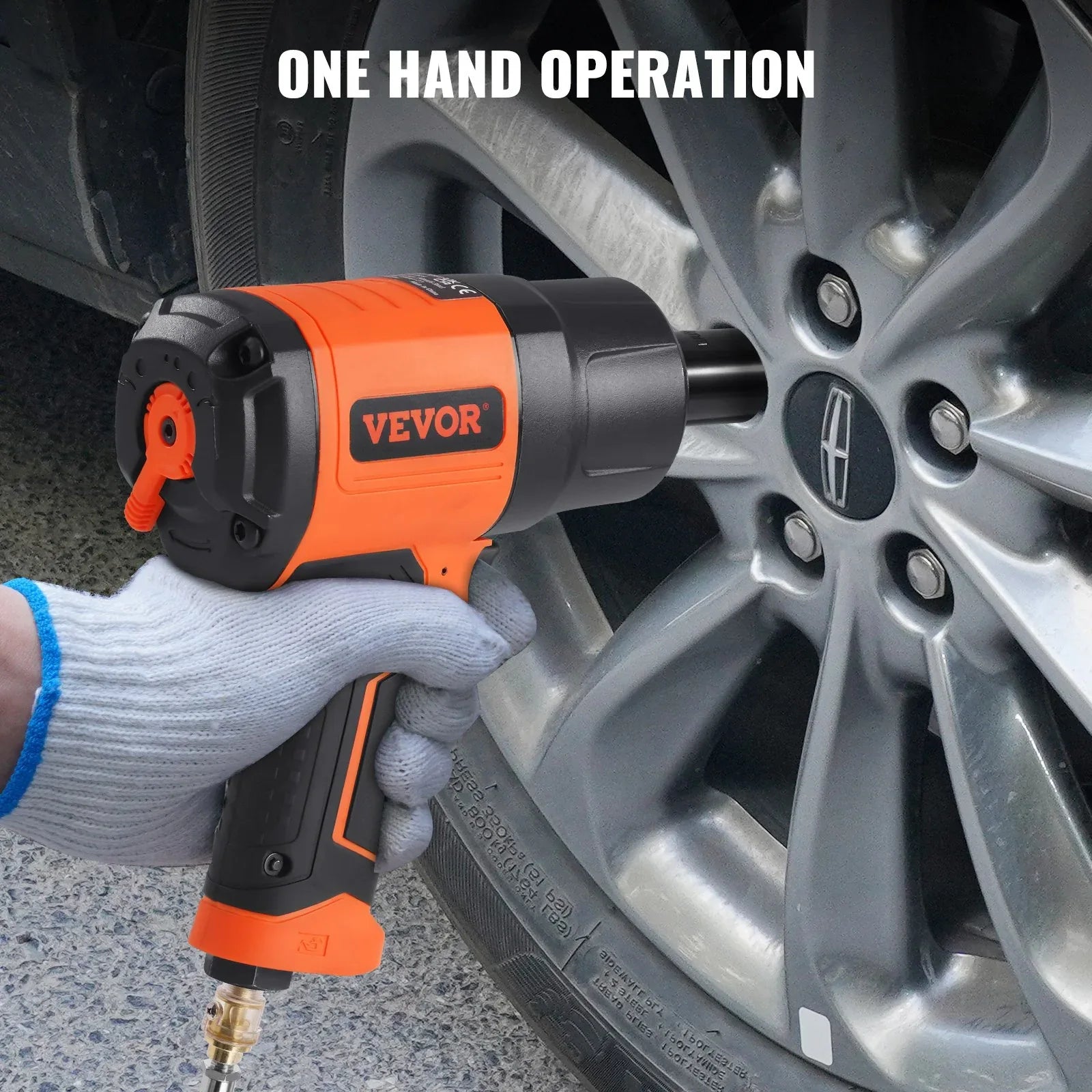 VEVOR Air Impact Wrench Square Drive 1400ft-lb Nut-busting Torque 90-120PSI - THE MILE MAKER DRIVER SHOP