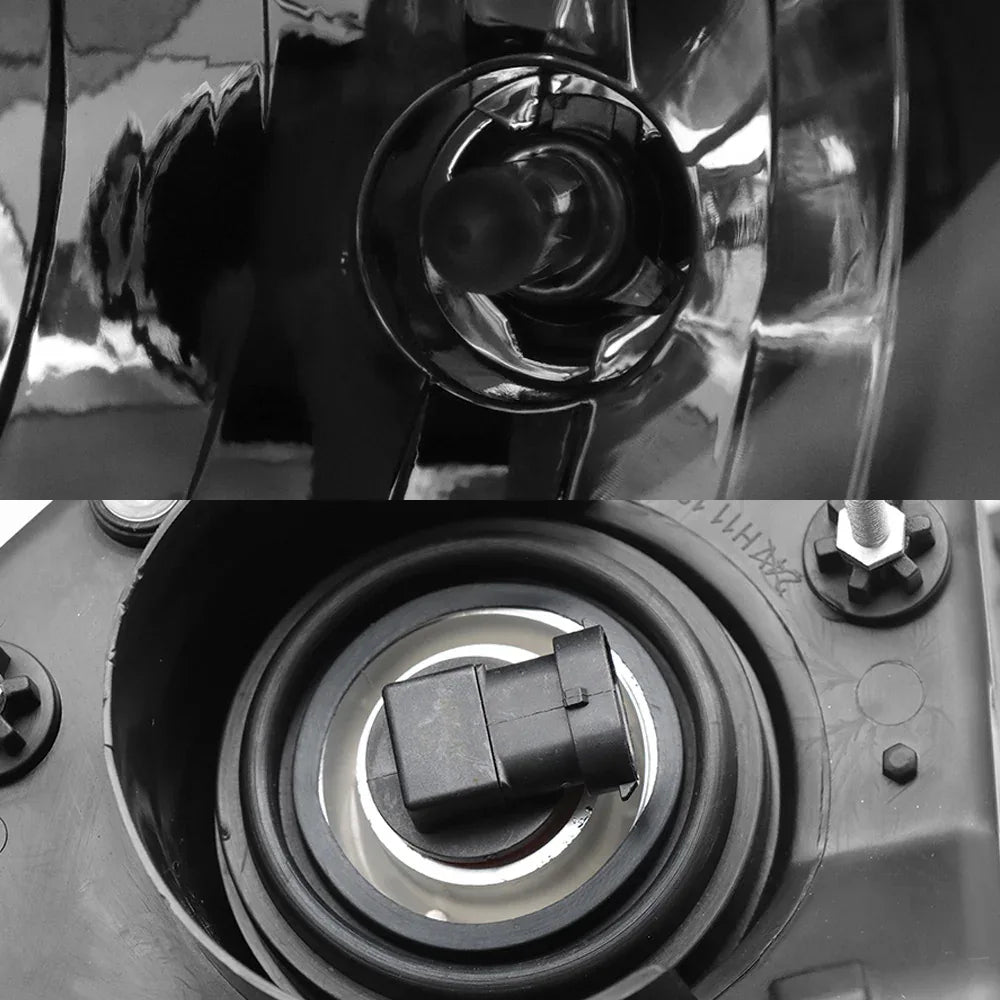 For 2008-2017 Freightliner Cascadia Black Headlights Headlamps Left,Right - THE MILE MAKER DRIVER SHOP