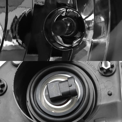 For 2008-2017 Freightliner Cascadia Black Headlights Headlamps Left,Right - THE MILE MAKER DRIVER SHOP