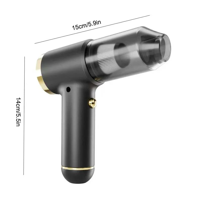 Vacuum Cleaner And Air Duster For Cars, Homes, Offices And Pets, High-power, Multi-nozzle Handheld Car Vacuum Cleaner. - THE MILE MAKER DRIVER SHOP