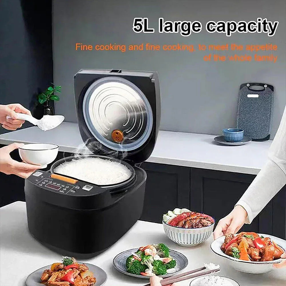Multi-functional 5L Non-Stick Rice Cooker Appointment Timing Heating High-fire - THE MILE MAKER DRIVER SHOP