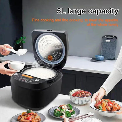 Multi-functional 5L Non-Stick Rice Cooker Appointment Timing Heating High-fire - THE MILE MAKER DRIVER SHOP