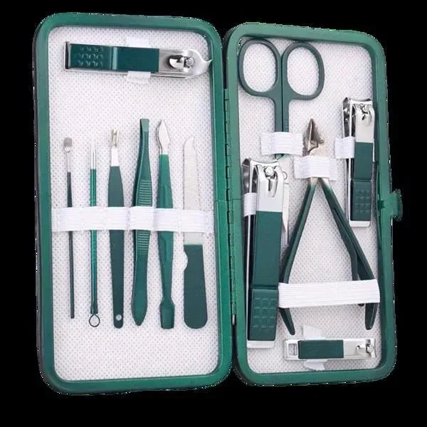 12-Piece Stainless Steel Nail Care Kit - THE MILE MAKER DRIVER SHOP