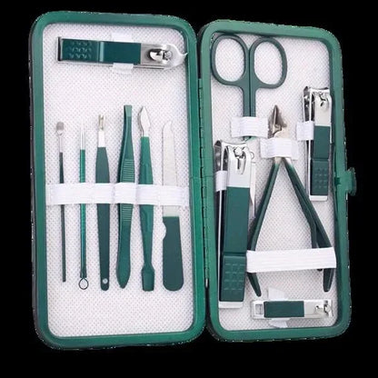 12-Piece Stainless Steel Nail Care Kit - THE MILE MAKER DRIVER SHOP