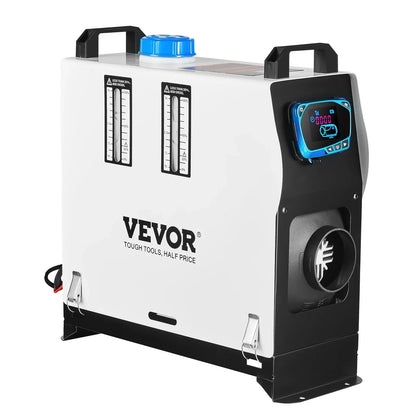 Diesel Air Heater All In One, One Air Outlet, 8KW Diesel Heater 12V, Fast Heating, Diesel Parking Heater With Red LCD Switch, Remote Control For Car, RV Truck, Boat, Campervans And Caravans - THE MILE MAKER DRIVER SHOP